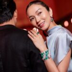 Joanne Peh Instagram - We took a journey back to vintage Rome, where timeless design meets the vibrant allure of colored gems. Each piece, a masterpiece of history reimagined through the lens of contemporary elegance. Bulgari’s homage to its roots, through the fusion of classic designs and the brilliant sparkle of rubies, emeralds and sapphires, reminded us that true luxury is timeless. @bulgari