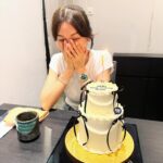 Joanne Peh Instagram - Feeling incredibly grateful for the thoughtful gestures, delicious food, and the beautiful cake. Each extra candle on the cake grants me another wish, and I’m sending one out to everyone celebrating with me: May you all bathe in the sparkle and light, too! Here’s to shared moments and bright wishes. ✨🎂 #GratefulHeart #BirthdayJoy