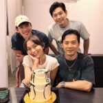 Joanne Peh Instagram - Feeling incredibly grateful for the thoughtful gestures, delicious food, and the beautiful cake. Each extra candle on the cake grants me another wish, and I’m sending one out to everyone celebrating with me: May you all bathe in the sparkle and light, too! Here’s to shared moments and bright wishes. ✨🎂 #GratefulHeart #BirthdayJoy