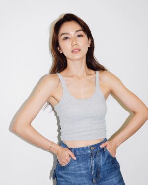Joanne Peh Instagram - Comp card style. 

Back to the basics. Summer is a time where comfort precedes everything else. Where silk can be made to look like leather and denim.