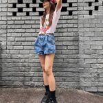 Joanne Peh Instagram - OOTD in my thrift finds and getting my legs toned and ready for the CNY heat with @dorraslimmingsingapore