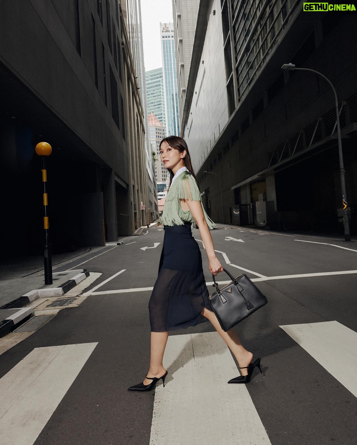 Joanne Peh Instagram - Happiness is always being on the move. @Prada #Prada #PradaGalleria