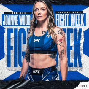 Joanne Wood Instagram - FIGHT WEEK! Women’s MMA Veteran @badmofo_jojo competes in her SEVENTEENTH @UFC fight this Saturday at #UFC299 in Miami live on @espnmma! #RubySE