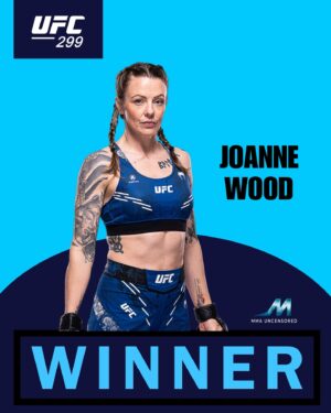 Joanne Wood Instagram - #UFC299 Results: Joanne Wood defeated Maryna Moroz by split decision. (29-28 28-29 29-28) 

#UFC #MMA #WMMA