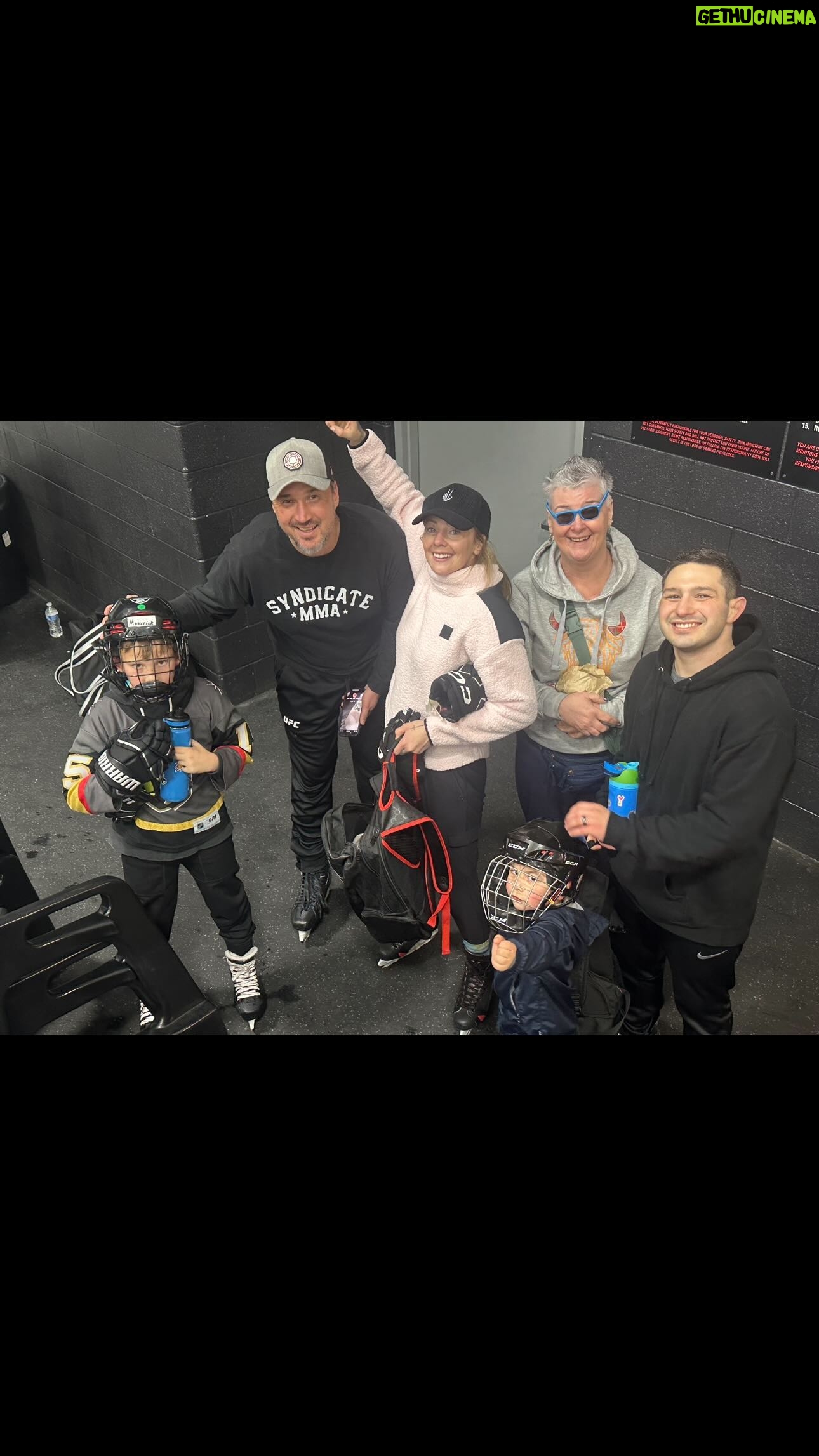 Joanne Wood Instagram - Fun time on the ice until I got into a fight with a dad..then it was back to business 😉😂🔥 #iceicebaby #retirementsomuchroomforactivities