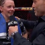 Joanne Wood Instagram - LET’S GOOOOOOOOOOOOOO @badmofo_jojo 💙 Happy trails Joanne Wood 🏴󠁧󠁢󠁳󠁣󠁴󠁿 🎥 @ufceurope / @ufcfightpass #UFC299