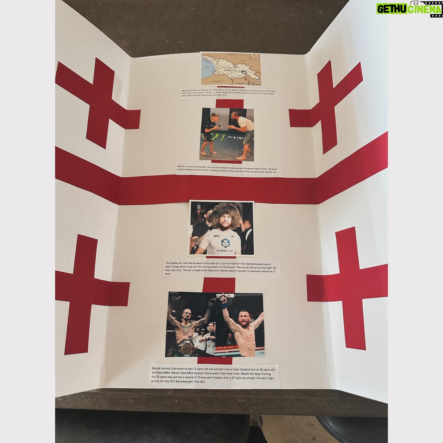 Joanne Wood Instagram - π§π§π§ @merab.dvalishvili was seen this morning at the sold out living museum and there was a lot of hands raised by the end of the presentation..we all believe he will be the next bantamweight @ufc champion! So proud of Mavstar he killed his school project and esp the presentation today! Thank you Merab for your time for the interview and @vato.gv for the extra help! π¬πͺβ€οΈπ #mavstar #themachine