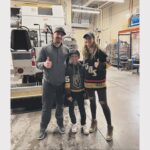 Joanne Wood Instagram - About yesterday!..what a Knight! 🛡️⚔️❤️ thank you so much @vegasgoldenknights @christian__hauser Mavstar loved every second and that means the world to me.. @markshunock done an awesome job as always and let chime in and I think it was the first time not needing subtitles 🫢😉😅😂 #goknightsgo #teamwood #nevergiveup #stepjojo #mavstar