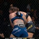 Joanne Wood Instagram - Joanne Wood’s spinning backfist was clean 👀 Wood retired from MMA on top, securing the split decision win at #UFC299 💪