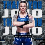 Joanne Wood Instagram - CONGRATULATIONS! @badmofo_jojo on a great 12 year career with @invictafc and @ufc! Thank you for being a great ambassador for your country 🏴󠁧󠁢󠁳󠁣󠁴󠁿, your sport, your family and your gym. Everyone is proud of you and good luck in your next chapter! #RubySE