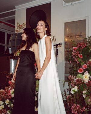 Jodi Balfour Instagram - We got married! Thank you @cultured_mag for putting it in print! We’re suckers for it, and you. Grab an actual real life magazine to have a proper gander. But of course the link is also up there. Words by the wonderful @maraveitch and all photographs (on film) by the brillllliant @luuuuush ❣️