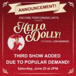 Jodi Benson Instagram – Holy Cabooses! By popular demand we have added an additional Saturday matinee at 2pm for Encore’s upcoming production of Hello, Dolly! starring Jodi Benson. Tickets start at $29. Visit the link in our bio and be sure to get your tickets before the parade passes by!
A portion of the proceeds for Hello, Dolly! will go directly to benefit Give Kids The World Village, an 89-acre, whimsical nonprofit resort in Central Florida that provides children with critical illnesses and their families with magical wish vacations at no cost.
@jodi.benson
@gktwvillage
@encorecentral