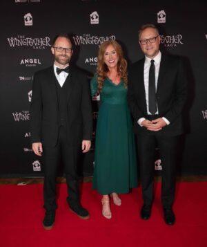 Jodi Benson Instagram - Wingfeather Saga Premiere Season 2
Franklin, TN @thefactoryatfranklin 
We had such a wonderful celebration with our creative team, cast & producers! 
So thankful to be part of this wonderful series💛
@wingfeathersaga @angelstudios_inc