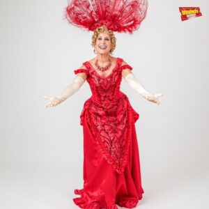 Jodi Benson Instagram - Everything concerns Dolly Levi! Here’s your first look at @jodi.benson in costume for @encorecentral's upcoming production of Hello, Dolly! Learn more about the production at the link in our bio.