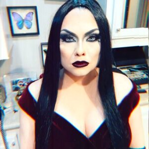 Jodi Lyn O'Keefe Instagram - Happy Halloween!!! Love, Morticia. @jenfregozo working her magic yet again.