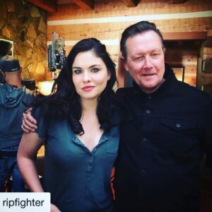 Jodi Lyn O'Keefe Instagram - #Repost @ripfighter (@get_repost)
・・・
Today, my last day working with this beautiful girl @jodilok part of my gang #bleed