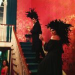 Jodi Lyn O’Keefe Instagram – Feather heads for @ditavonteese  fun do fondue Birthday Bash @absolutelyx