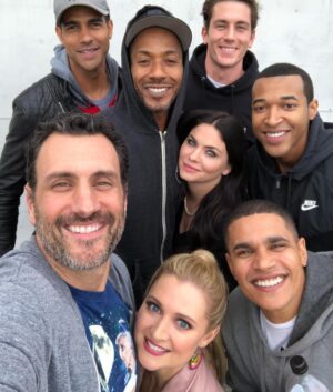 Jodi Lyn O'Keefe Instagram - #Repost @jameslarosa #hitthefloor #season4 ❤️