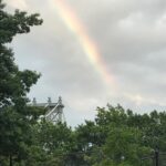 Jodi Lyn O’Keefe Instagram – Rainbow over manhattan #home #nyc #summer
