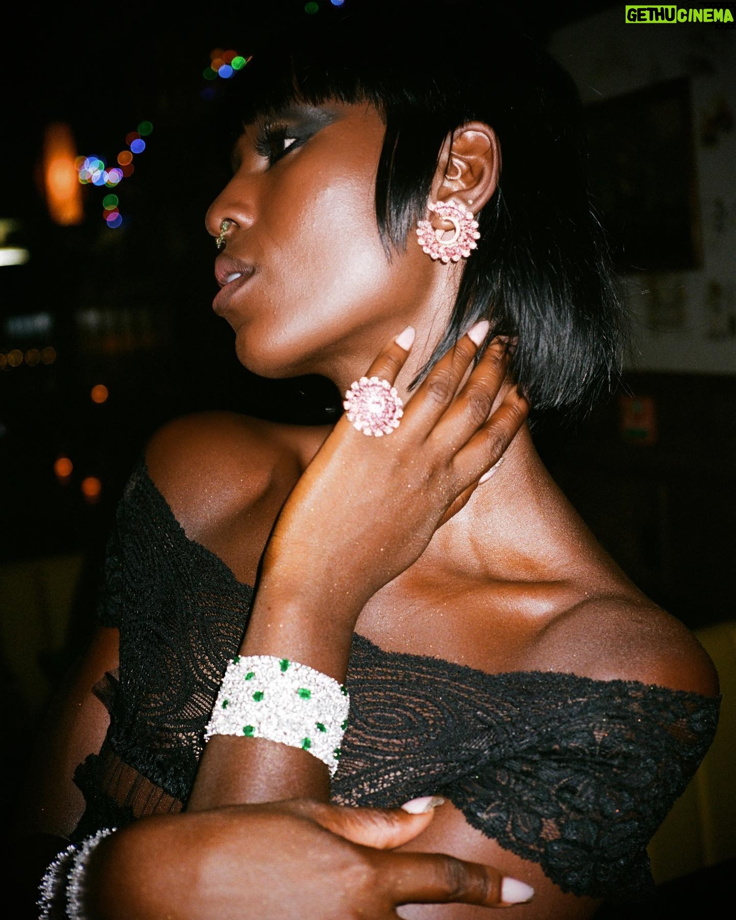 Jodie Turner-Smith Instagram - ✨birthday baby✨ @yaelquint look 1: vintage Christian Lacroix dress from @archivevintage jewellery by @maisonspoiled & @jacobandco shoes and bag @gucci look 2: vintage John Galliano dress vintage Christian Dior sheer robe from @archivevintage jewellery @maisonspoiled @ @jacobandco shoes @gucci photos: @emjbhe