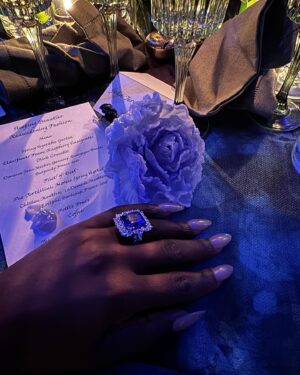 Jodie Turner-Smith Instagram - this met gala was a very special one for me… my first stepping out on my own. i had many thoughts after reading the short story that the theme was based on… but what i took away from it was a desire to represent both the power of nature and the delicacy of it. in nature, death is both an ending *and* a beginning. when you prune away that which is dead, new buds are free to grow. fitting, then, that the dress #DanielLee designed for me, full of english flowers, was deliberately bridal. white, representing a rebirth. a clean start. a recommitment to the most important relationship i will ever have, the relationship from which all others grow: my relationship with myself. it is through loving and honouring myself that i am able to love and honour my daughter, and teach her to do the same. 

i am ever changing, ever growing, always beginning… and FREE, to love better, stronger, more fiercely and fearlessly than i ever have 💞
THANK YOU ENDLESSLY, @burberry, for your support and your creativity and your love. can’t wait to see what’s next…!!!!!