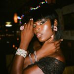 Jodie Turner-Smith Instagram - ✨birthday baby✨ @yaelquint look 1: vintage Christian Lacroix dress from @archivevintage jewellery by @maisonspoiled & @jacobandco shoes and bag @gucci look 2: vintage John Galliano dress vintage Christian Dior sheer robe from @archivevintage jewellery @maisonspoiled @ @jacobandco shoes @gucci photos: @emjbhe