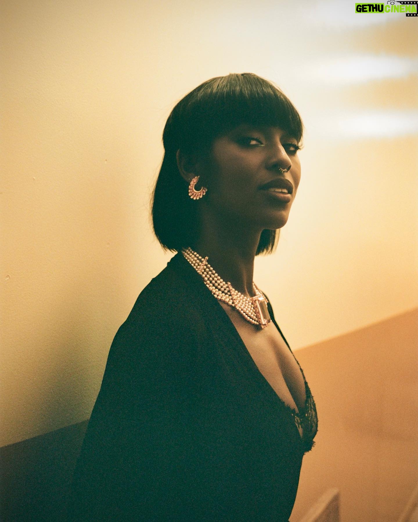 Jodie Turner-Smith Instagram - ✨birthday baby✨ @yaelquint look 1: vintage Christian Lacroix dress from @archivevintage jewellery by @maisonspoiled & @jacobandco shoes and bag @gucci look 2: vintage John Galliano dress vintage Christian Dior sheer robe from @archivevintage jewellery @maisonspoiled @ @jacobandco shoes @gucci photos: @emjbhe