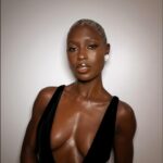 Jodie Turner-Smith Instagram - one last post, because i’m still not over this dreamy chocolate look, made possible by my angel @charlottetilbury, orchestrated by the magical hands of @kelechisart using @charlottetilburyskincare 🤎🤎🤎 swipe for a bonus shot— all eyes on me at the @madonna x @guyoseary @gucci party 📸by @jr