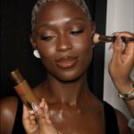 Jodie Turner-Smith Instagram - one last post, because i’m still not over this dreamy chocolate look, made possible by my angel @charlottetilbury, orchestrated by the magical hands of @kelechisart using @charlottetilburyskincare 🤎🤎🤎 swipe for a bonus shot— all eyes on me at the @madonna x @guyoseary @gucci party 📸by @jr