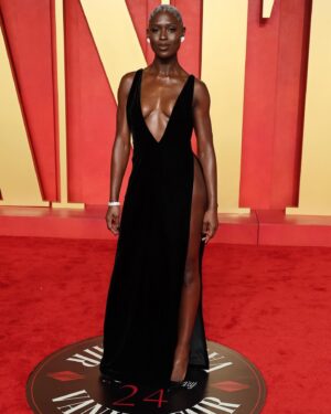 Jodie Turner-Smith Instagram - moisturised . blessed . highly favoured . 
🖤🍫🍯🤎

this gown has made its way to the top of my list as my favourite i have ever worn!!! thank you @sabatods and the entire team over @gucci for making me feel so sexy and so SUPPORTED. i love you guys forever!!!! 

thank you to my love @charlottetilbury for sending  @kelechisart to touch my face and give me the most incredible @charlottetilburyskincare chocolate beat!!!!!!!! 

my angel @marcialuvlocks, the hair was everything and so are you!!! 

& of course, to my boys @waymanandmicah LET’S NEVER STOP ❤️‍🔥❤️‍🔥❤️‍🔥🥹🥹🥹

full of gratitude for this life and for the opportunity to be in rooms like this and have experiences like these. 
in case you couldn’t tell— i am having so much fun!!! 
#HappyToBeHere