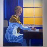 Jodie Turner-Smith Instagram - It was such a pleasure to attend the opening of @veuveclicquot #SolaireCulture in London. One of the highlights of the experience was meeting an incredible young & exceptionally talented artist, #CecePhilips, whose portrait of Madame Clicquot was one of a selection of pieces by a group of bad ass female artists, commissioned just for this exhibition, celebrating 250 years of the brand. Swipe to read about Cece’s painting and to see us absolutely fangirling over each other 😹 tysm Veuve Clicquot! #ad #drinkresponsibly