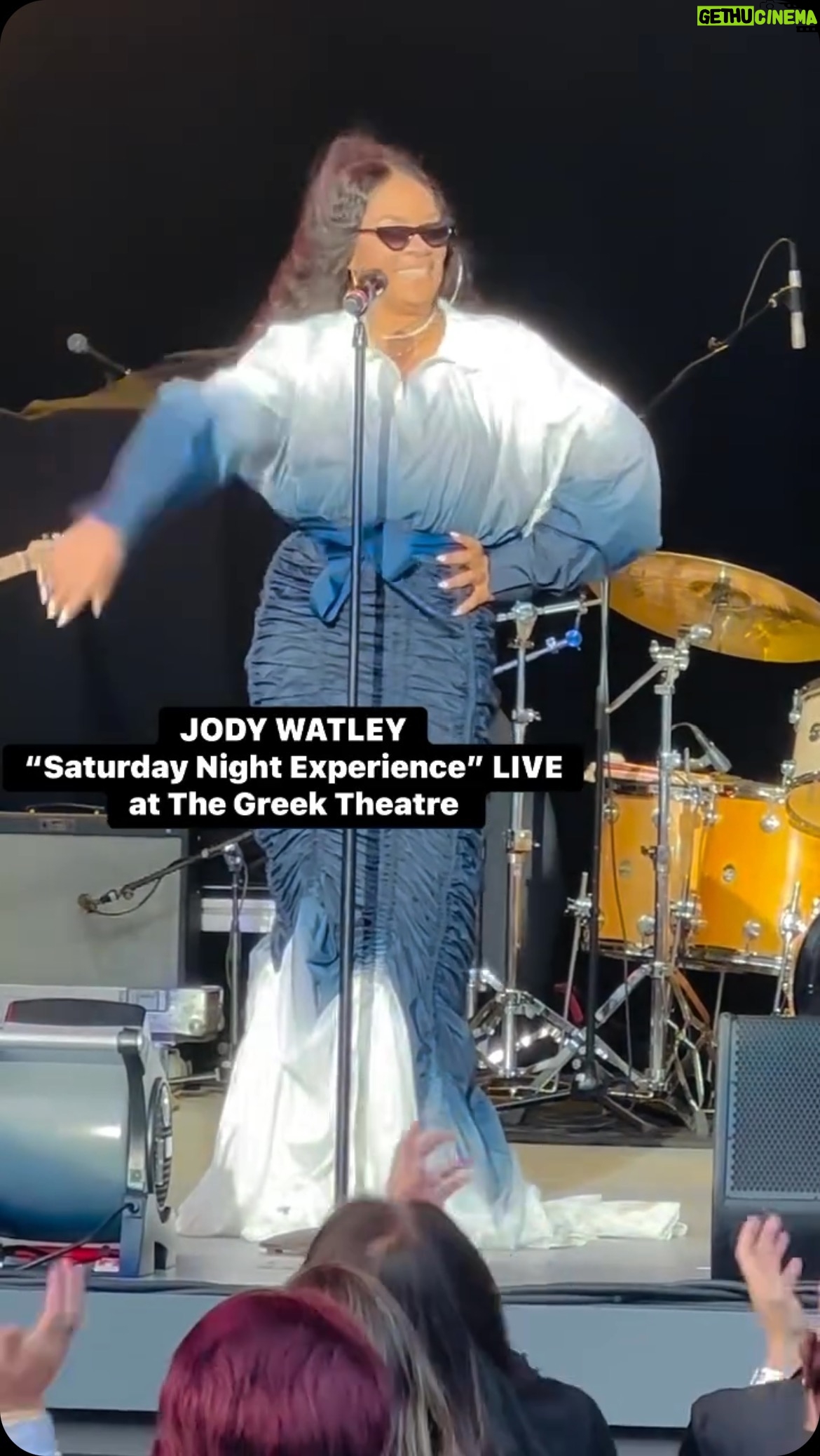 Jody Watley - 3 Likes - Fabulous Saturday night experience (one of my favorite songs in my discography btw, such a vibe) and evening of music at beautiful Greek Theatre in Los Angeles to begin the month of June 🔥🎶 Thanks again @pearyentertainmentgroup for having me as Special Guest on bill with @boneyjames01 and @officialjeffreyosborne! Thank you to @pamelabroussardpr and my band as well!! Wattage ✨⚡️ #JodyWatley #livemusic #entertainment #saturdaynight #saturdaynightexperience #thegreektheatre