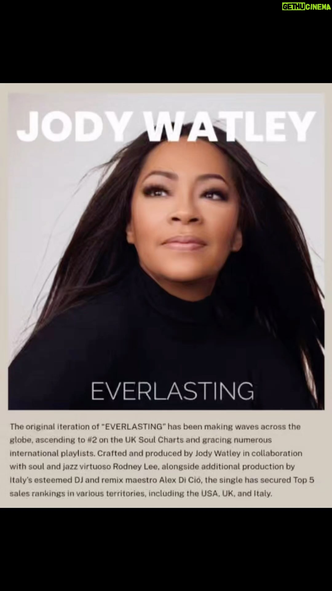 Jody Watley - 3 Likes - The original iteration of “EVERLASTING” is making waves across the globe, ascending to #2 on the UK Soul Charts and gracing numerous international playlists. Crafted and produced by Jody Watley in collaboration with soul and jazz virtuoso Rodney Lee, alongside additional production by Italy’s esteemed DJ and remix maestro Alex Di Ciò @jus_groove the single has secured Top 5 sales rankings in various territories, including the USA, UK and Italy.
Jody Watley, a perennial figure in the music industry, continues to captivate audiences with her latest dance release, “EVERLASTING” The Remixes, which surged to the remarkable #2 position on the iTunes Top Dance Albums Chart. This accomplishment serves as another jewel in the crown of the Grammy-winning singer/songwriter’s illustrious career.
Despite Jody’s extensive track record of contemporary dance hits on Billboard’s Hot Dance Club Play Charts spanning multiple decades, this marks her premier Top 2 placement on the USA iTunes Dance Album Chart since her lauded “Midnight Lounge” album clinched the #1 spot in the Top Dance/Electronica Albums category back in 2003.
Celebrity News | May 07, 2024 #jodywatley #music #everlasting #rnb #dancemusic #newmusic2024