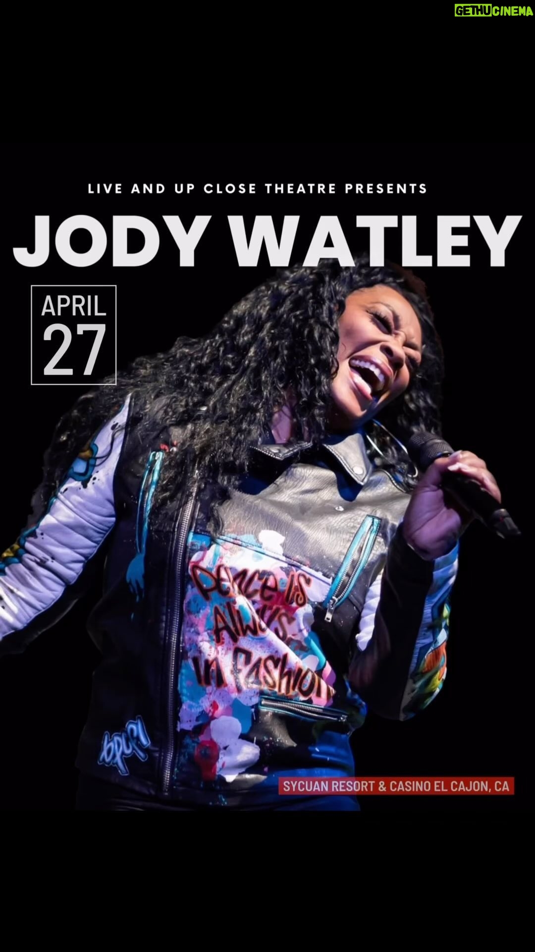 Jody Watley - 3 Likes - I’ll see you Saturday night 4.27. @sycuan_casinoresort ❤️🎶🎤🎉 #JodyWatley #livemusic #saturdaynight