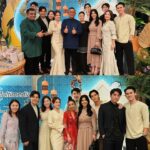 Joey Leong Instagram - twinning baju kebaya with mommy 💖 styled by @elainemakeupstylingteam @zaraks.co thank you @multimedia_entertainment for hosting the raya dinner cause we had a gooood time gathering up ♡ @mixue_michelleyim @sheksau looking bright as usual! love the second photo with bubbly moments captured