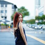 Joey Leong Instagram - strolling in town in my baggy denim jumpsuit ♡ the weather wasn’t the best but my companions were! guess where’s this?