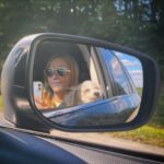 Johanna Braddy Instagram - Cruising with my angel baby @adventuresofaddygirl 😇🐩 . . . . #love #travel #roadtrip #dog #adoptdontshop #bichon #bestie