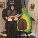 Johanna Braddy Instagram - 🦍 🥑 🌈=🎃 . . . . . . . . #halloween #family