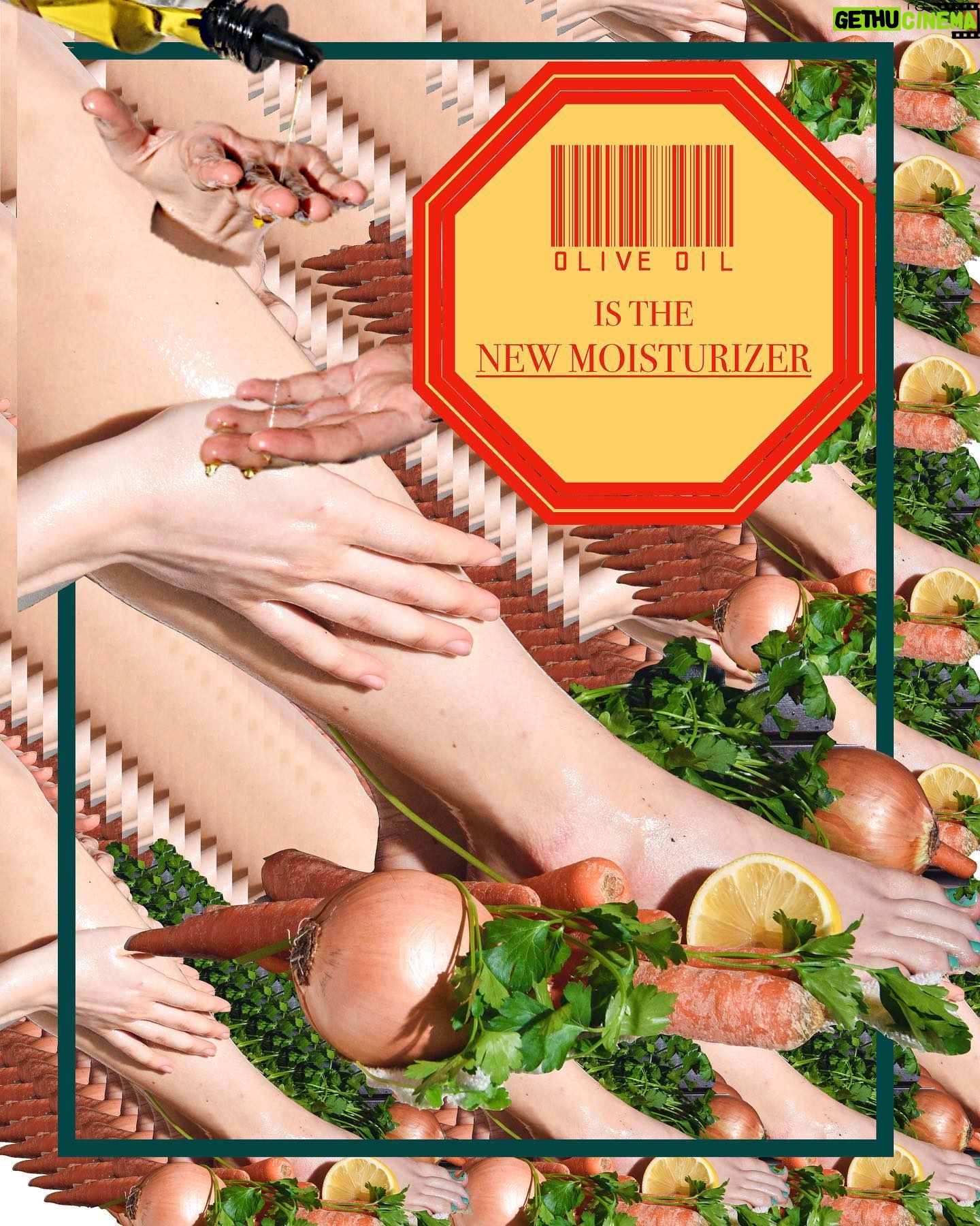 Johnna Dias-Watson Instagram - woke up and smelled the olive oil for @waifmagazine issue 28 i ate the salads and smelled the stews, became the soup find it clumped up in your next stew (or at the link in my story) . @waifmagazine shot by @eclectic.nomad edited and designed by @alex1sgil assisted and dressed (in oil) by @rachelredleaf