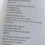 Johnna Dias-Watson Instagram - Fragment 31, by Sappho 610-570 b.c.e., translated by Anne Carson. everything you do lasts