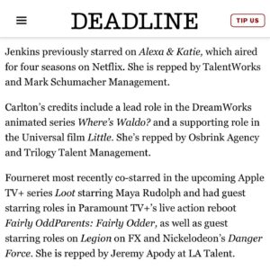 Jolie Jenkins Instagram - Couldn’t be more thrilled to join this party! 🤩 @nickelodeon @paramountplus