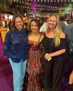 Jona Xiao Instagram - What an amazing, memorable experience at the @joyridemovie premiere & afterparty!  Swipe ⬅️for some fun videos & pics of the star-studded & yummy food-filled evening 🤤 

Joy Ride is one of the funniest movies I’ve seen in a very long time, I was laughing so much that I sometimes missed the next joke that came.  And I cried as well, as the story is also about identity, self discovery, and friendship.  Writer & director @adeleblim is a genius, and the cast is brilliant. 

And shoutout to my awesome  1 @kaylievhart 🤍

Comment below YES if you’re planning on seeing the movie or already saw it!