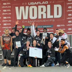 Jona Xiao Instagram - 🏆 World Champs @usaflagfb 🌎!

Teamwork makes the dream work along this exciting journey! We tied our first pool play game and our teammates (some we met the morning of for first time) and coaches were patient and supportive as we worked through chemistry. 

Then, we got on the same page by our 2nd pool play game and then after 5 playoff games, we ended up with the championship 🙌 

Shoutout to the amazing returning and new teammates and coaches we are grateful enough to have had. 

MVPs:
💥 Offensive: @tony_gause3 with the 💯 hands and killer routes 

💥 Defense: @owinnin who ran our defense and got everyone on the same page & an incredible team-first player

💥 Overall: @caitlynwong with the game-winning championship touchdown and killer picks and deflections