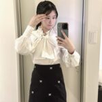 Jonishi Rei Instagram - ⠀ ⠀ 可愛い服着て可愛い服買ってきた👗💐 ⠀ ⠀ ⠀ ⠀ ⠀ #れーチャンしふく #dailylook #ootd #code #outfit #低身長コーデ #154cm #ニーハイソックス #リボン