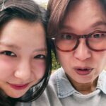 Joo Hyun-young Instagram – 미선 선배님 (a.k.a 친구엄마) 과 
혈당스파크 데이트 🥨 .. 🤎 #미선임파서블