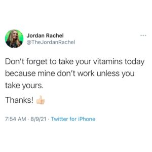 Jordan Rachel Instagram - Drink some water too. I need to stay hydrated. Follow @officialjordanrachel