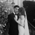 Jordan Clark Instagram - The best day of my life 🥹 Thank you Alex for helping us make this day so special. You made everything we dreamt of come to life. @blushandbowties Photographer @jennifermoher Decor: @simplybeautifuldecor Venue: @chateaudescharmes Flowers: @billieflowerco Make up: @celinabmua Hair: @glhgmarkham ♥️