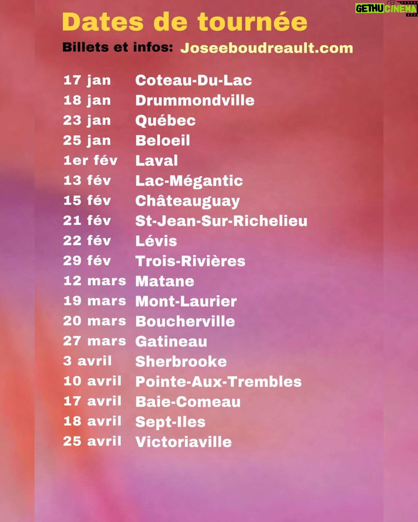 Josée Boudreault - 297 Likes - Pas besoin d’aller à Toronto ou Vancouver ! Je vais sûrement dans votre coin 😉