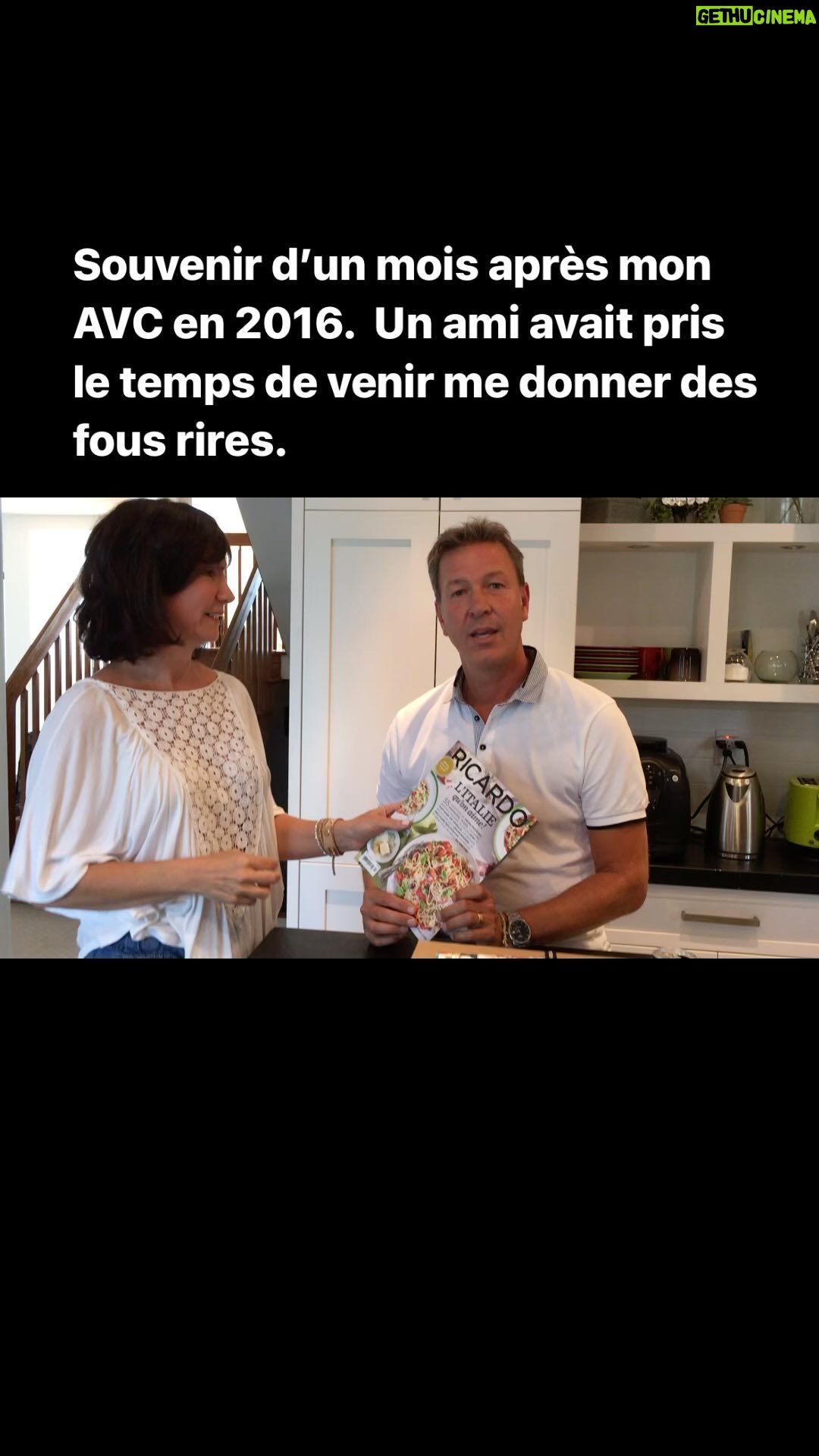 Josée Boudreault - 1.2K Likes - Souvenir d’un mois après mon AVC en 2016. Mon ami Ricardo était venu me visiter et malgré ma condition il était capable de toujours avoir des fous rires avec moi. Ce souvenir est gravé dans mon cœur. Quel beau vidéo avec une personne si spéciale. @ricardocuisine