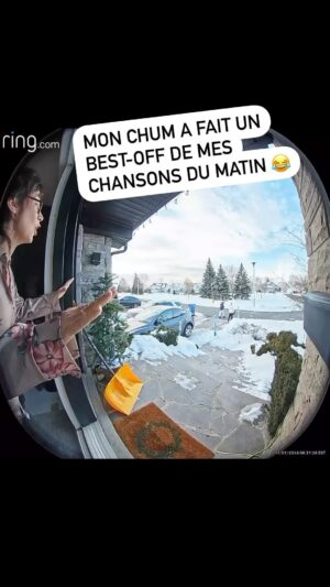 Josée Boudreault Instagram - Voulez-vous rire de moi un peu? Chaque jour quand mes filles partent à l’école, je chante à tue-tête.

Notre camera de surveillance me filme chaque matin et mon chum m’a fait un best-of 😂😂😂